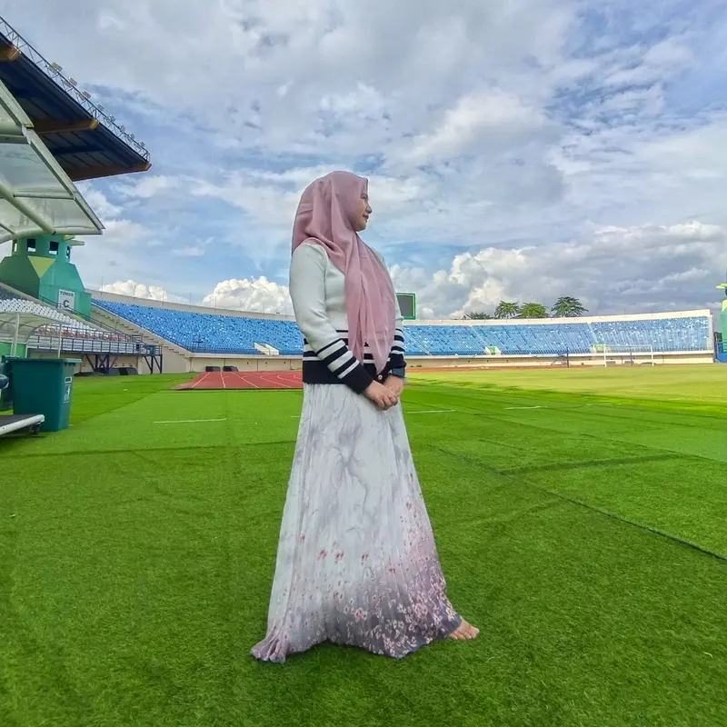 Alena skirt -ROK PLISKET Motif ceruty babydoll heavy cifhon exlusive pinggang full Karet bawahan androk prisket motip bunga hitam putih Muslim Wanita dewasa 3