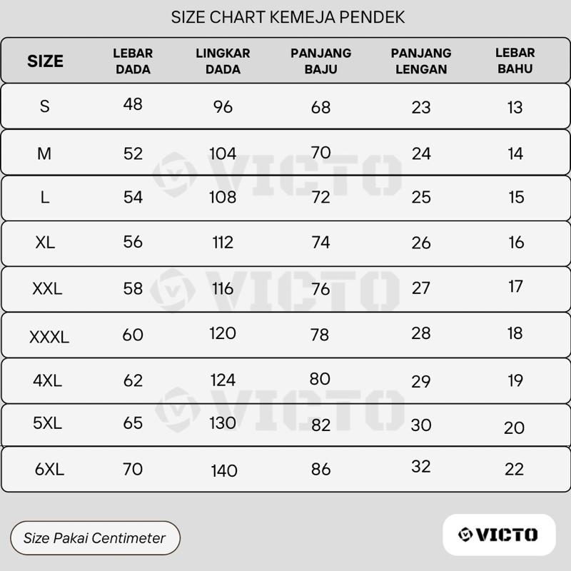 VICTO Kemeja V-Tac Lengan Pendek Workshirt