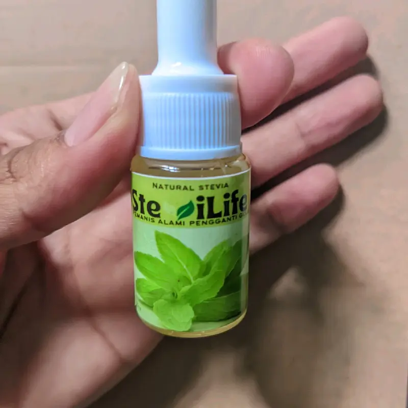 Stevilife sweetener stevia tetes murni cair tanpa campuran, pengganti gula pemanis nol kalori 1