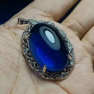 liontin bandulan batu king' safir dim 20x30mm harga promo