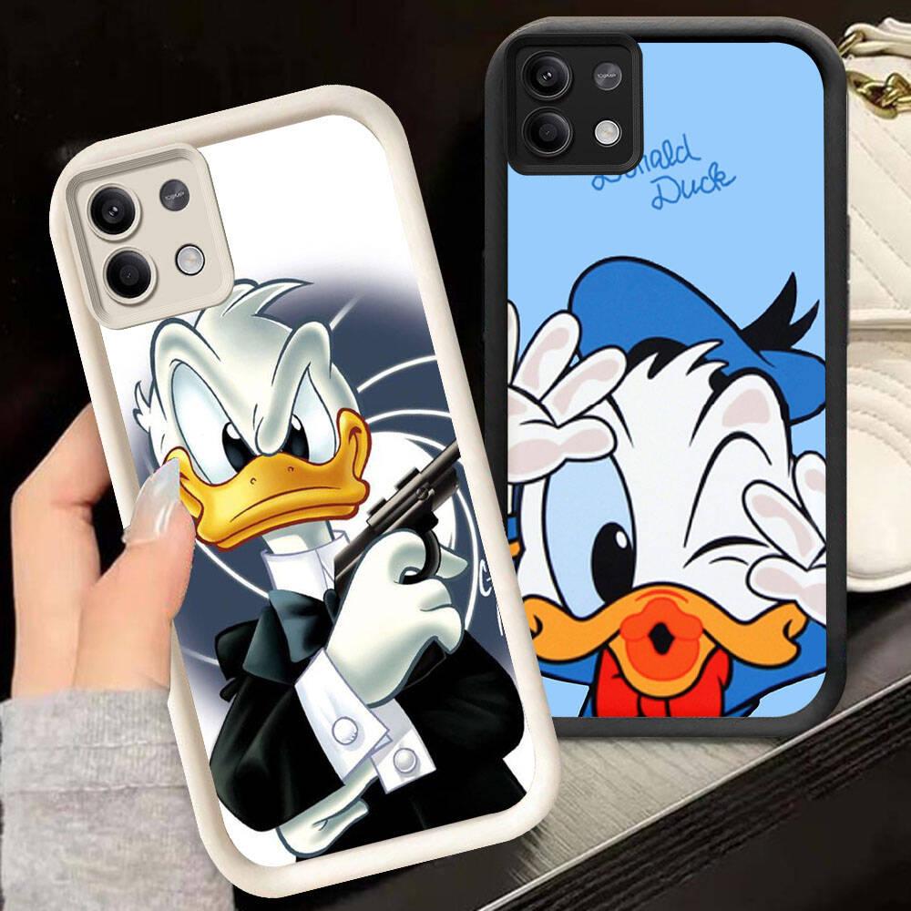 KD-13 Donald Duck Luxury Casing untuk Redmi A1 A2 13C 15 K60 Note 13 Ultra Pro Plus