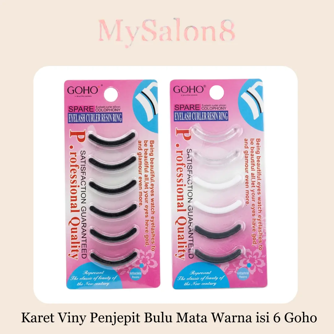 Karet Viny Penjepit Bulu Mata Warna isi 6 Goho