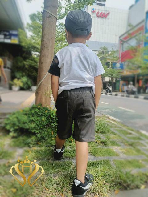 Product Introduction of Celana chinos pendek anak laki-laki 2-6 tahun|bahan meral twill combet Stretch 20
