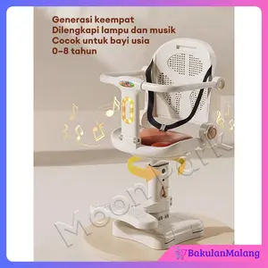 Kursi Motor Anak Matic 2-Arah Berbaring & Duduk Dilengkapi Lampu Musik & Sabuk Pengaman
