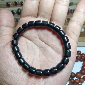 gelang kelor hitam tabung 8mm Kayu Pria