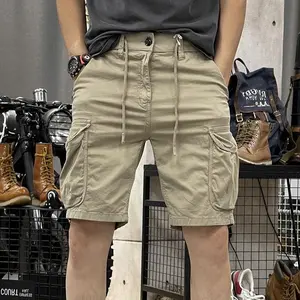 Celana Cargo Pendek Combat Short Buttonzipp Cargo Combat Polos Camo Celan Pendek Pria Style Keren Jogger Combat Polos Material Cotton Twill Combed Pinggang Karet Rib Berkualitas Tali Penyanga Pinggang