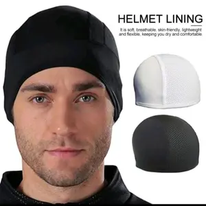 Topi Pelindung Kepala Helm Motor / Cover Beanie Inner Cap / Penutup Kepala Saat Olahraga