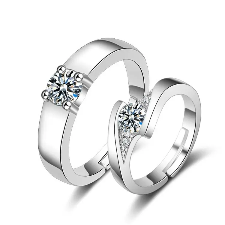 Ladamai 1 Buah Cincin Pasangan Silver / Cincin Pengantin / Cincin Couple / Cincin Pernikahan 5