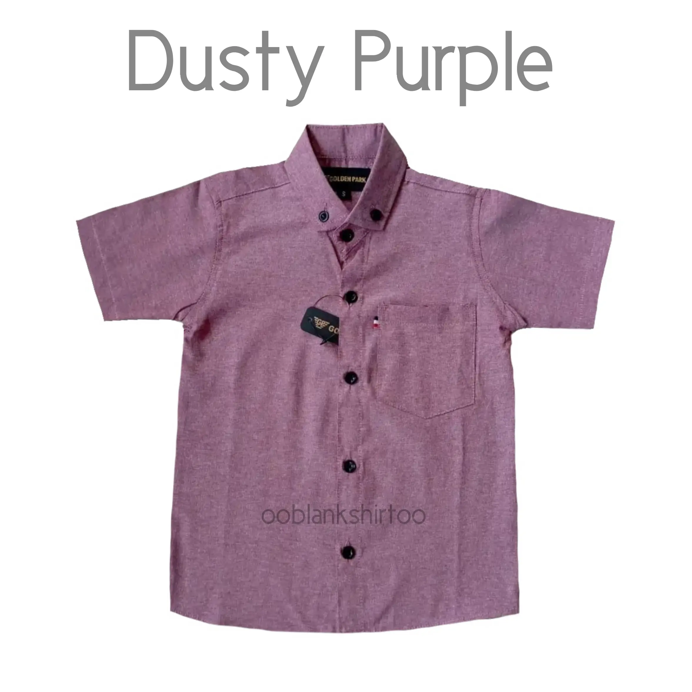 Baju Anak Laki Kemeja Warna Dusty Purple Hem Cowok Umur 1 Tahun Sampai 13 Tahun Vintage Retro
