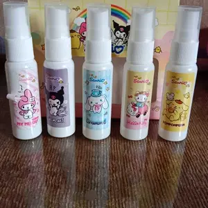 Parfum Anak Sanrio isi 5pcs botol+box / Parfume GiftSet Sanrio Kuromi Cinamoroll My Melody Hello Kitty Pompompurin  Free Box Anak-Anak Bayi