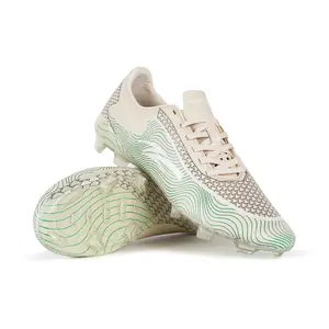 BERMEN'GO Sepatu Sepak Bola Veloci Alegre Anak JR FG Cream Ice Flint Grey/Green