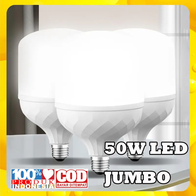 Lampu led kamar jumbo super terang Lampu bohlam rumah murah hemat energi LED Bulb E27 putih Lampu tabung berkualitas 0