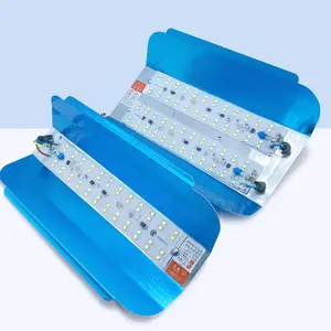 Lampu LED Sorot Hemat Energi 50W / 100W Modul Reflektor Aluminium Biru Lampu LED Sorot Lampu Jalan LED