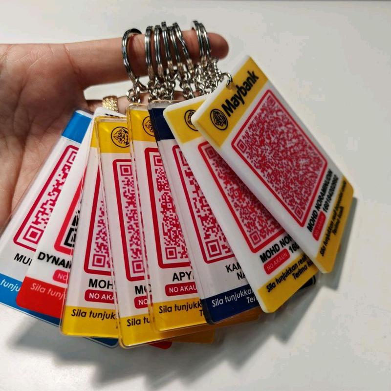 QR CODE KEY CHAIN, MUDAH DI BAWAH KEMANA-MANA. TRANSAKSI BAYARAN ...