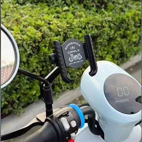 LUXE Holder Phone Spion Motor VANGO VA08 Dauble Lock Anti Maling 360°Rotari Holder Stand Dudukan HP Anti Jatuh