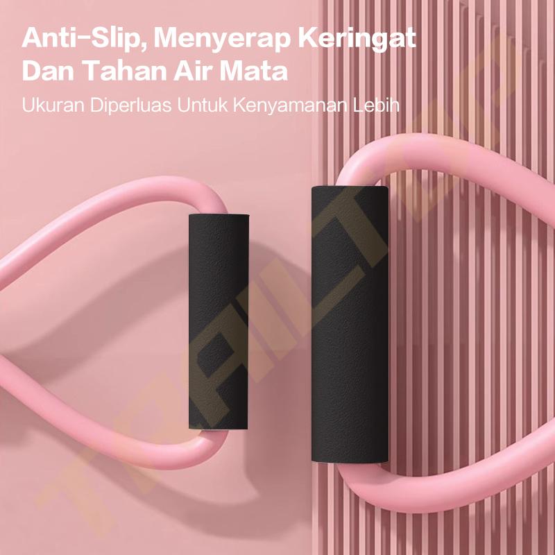 [READY] TrailTop Tali Olahraga Tali Stretching Fitness Gym Yoga Stretch Rope Resistance Bands 8 Toning Tube Portable Otot Busa Outdoor
