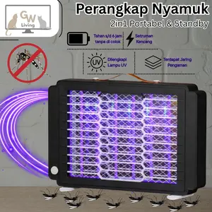 (COD) Perangkap Nyamuk Pembunuh Nyamuk Pengusir Nyamuk Lampu UV Setruman Kencang