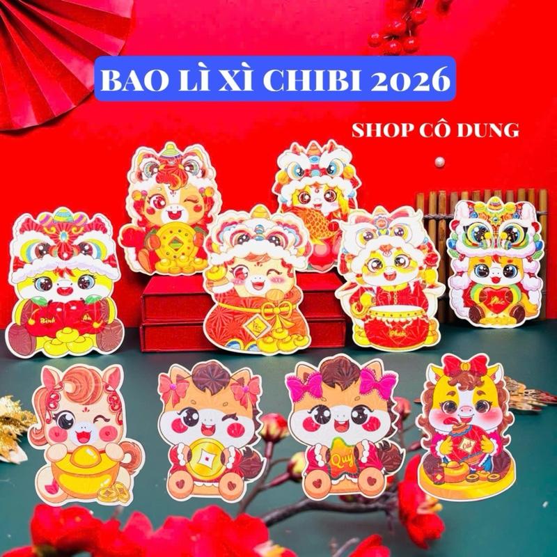 Xấp 10 bao lì xì CHIBI Ngựa năm bính ngọ 2026 1 - 54