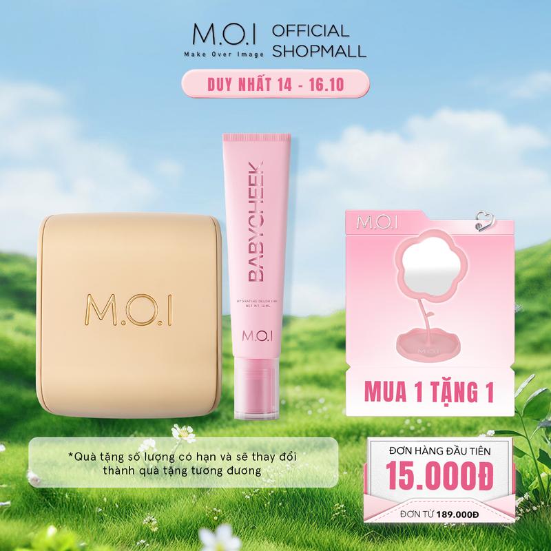 Bộ đôi phấn nước MOI Baby Skin Cushion và má hồng sữa ửng hồng tự nhiên Baby Cheek Blush Ink