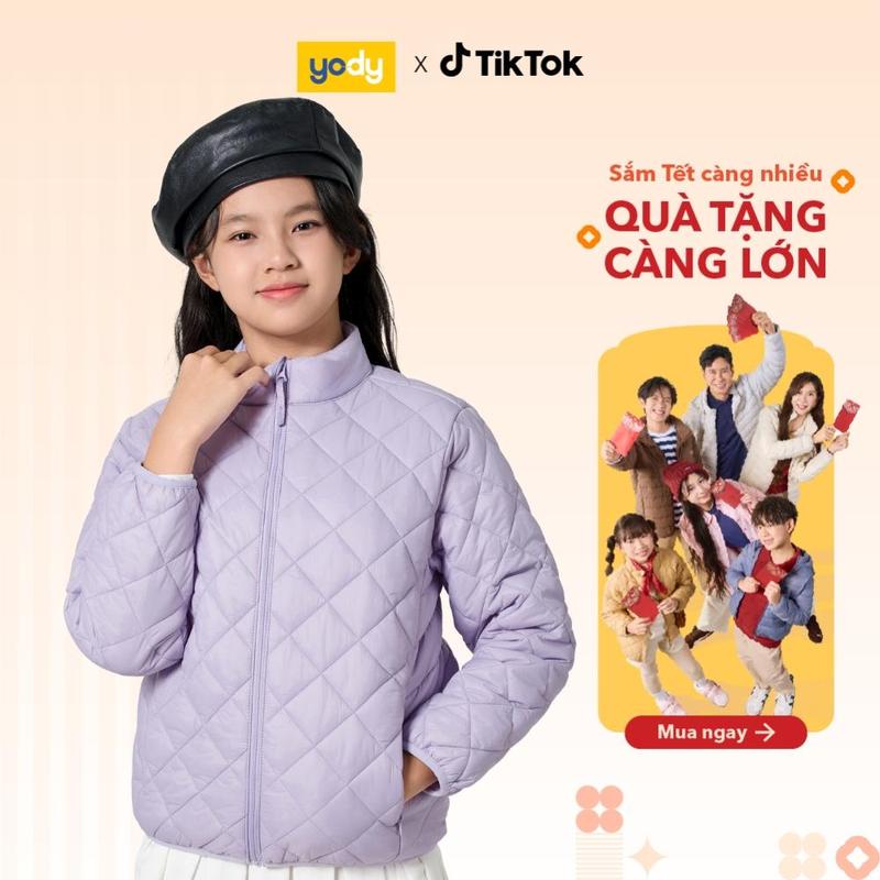 YODY Áo Phao Trẻ Em Trần Trám 3 Lớp Siêu Ấm PHK7003