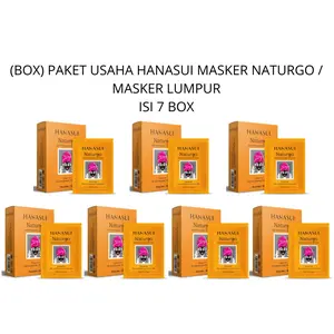 (BOX) PAKET USAHA HANASUI MASKER NATURGO / MASKER LUMPUR