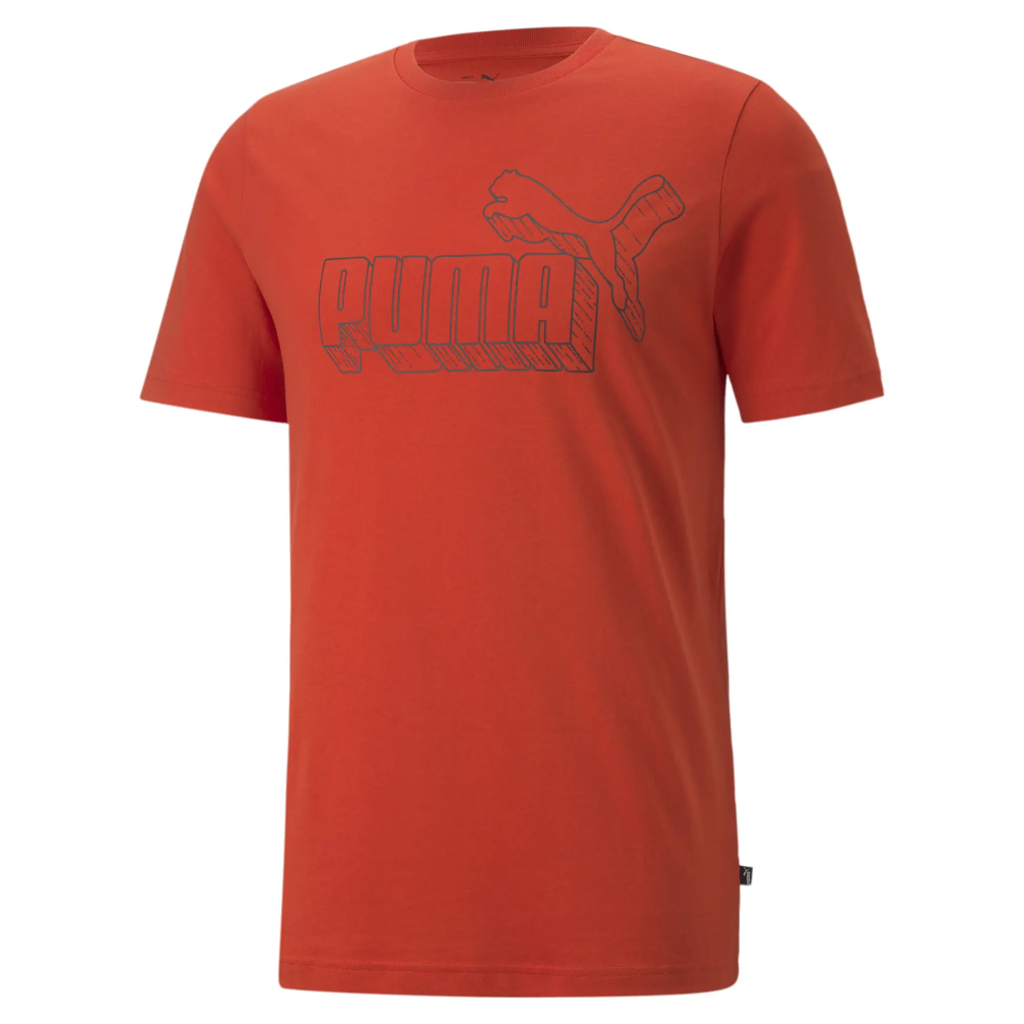 PUMA Kaos Pria No. 1 Logo Graphic Tee Burnt Red 671741 33