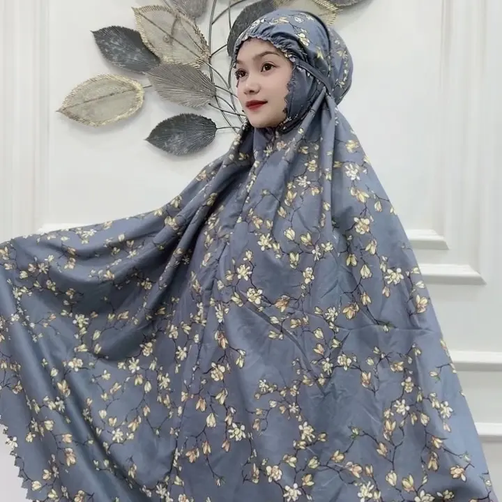 Alfarizi Mukena Dewasa Traveling Motif Terbaru Edisi Lebaran 2025 Syakilla Dahi Kerut Resleting 2in1 Laser Cut Atasan Bawahan Kombinasi Katun Panjang 1