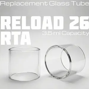 Tabung kaca  reload 26 berkualitas CrystalClea  bening/clear Untuk digunakan sebagai tempat lilin saat liburan