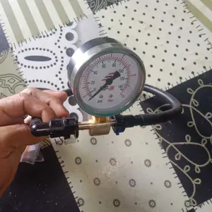 Paket Fuel Pump Tester UNIVERSAL + Alat Pembersih Injector Alat Pengukur Tekanan Pompa Bensin + DLC Short Connector LENGKAP PRAKTIS MURAH Car Injektor
