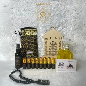 Beli 1 Dapat 8 Botol Paket Parfum Sholat Timur Tengah Non Alkohol (Kasturi, Raudhah, Kiswah, Oad)