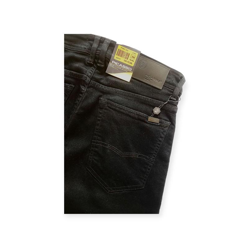 Product Introduction of Picasso Denim - Celana Jeans Pria Straight Fit Jeans Stretch Deep Black Branded 4