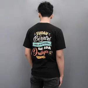 Kepstore Official - Kaos Sudah Beristri Jangan Digoda Gak Ada Duitnya -  Kaos Kata Kata Viral Combed 24s Unisex