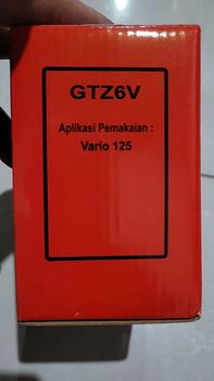 Product Review of Accu Aki Battery GTZ6V Honda BeAT ADV PCX Scoopy Vario Genio 31500KZR602 from J**r 2