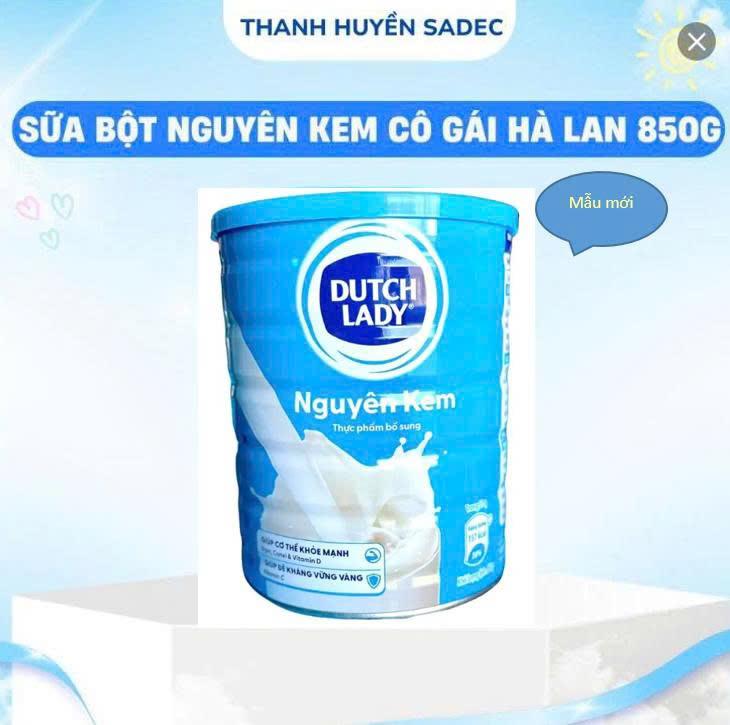 Sữa Bột Dutch Lady Nguyên Kem Hộp Thiếc 850g – Dinh Dưỡng Toàn Diện Cho Cả Gia Đình