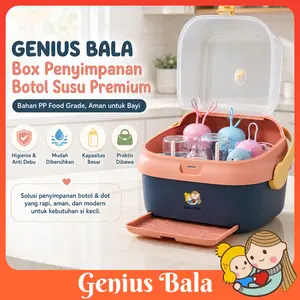 Genius Bala Rak Piring Perlengkapan Bayi Rak Pengering Botol Bayi Anak Pengering Plastik Serbaguna