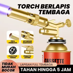 Kepala Flame Gun Torch Kuningan Pemantik 901 Kepala Torch Gun Gas Portable Kuningan Pemantik