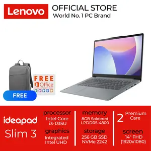 LENOVO IDEAPAD SLIM 3 14IRU8 i3 1315 8GB 256GB W11+OHS+M365B 14" FHD BACKLIT