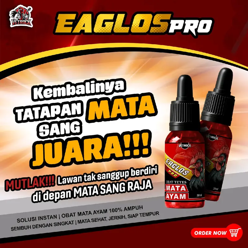 EAGLOS PRO - OBAT MATA AYAM MERAH, BERAIR, TERKENA JALU, SNOT SIWER, MATA AYAM KEMBALI SEHAT DAN TAJAM 0