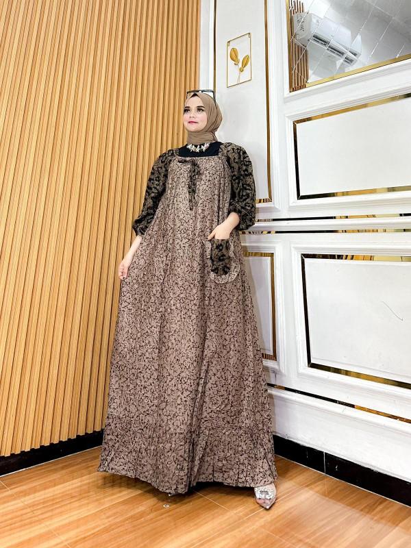 Product Introduction of gamis fatimah | gamis terbaru kekinian | gamis fuji kondangan jumbo | gamis rayon cantik | gamis Muslim 4