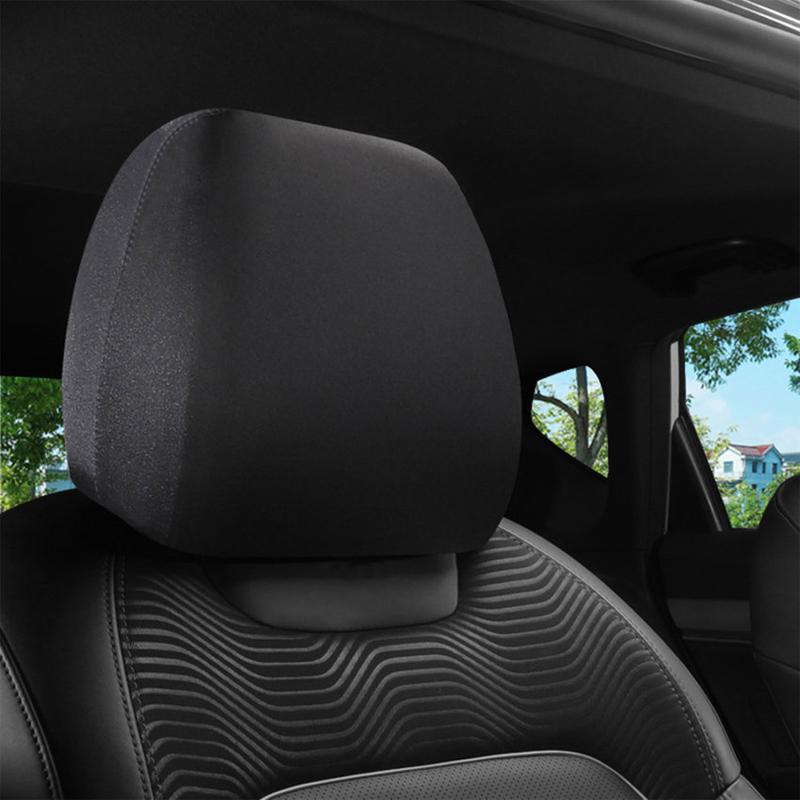 Product Introduction of 1PC Car Seat Headrest Cover Anti-Dirty Elastic Protective Cover Car Interior Products Modified Seat Cover Lorry Sedan Universal 18