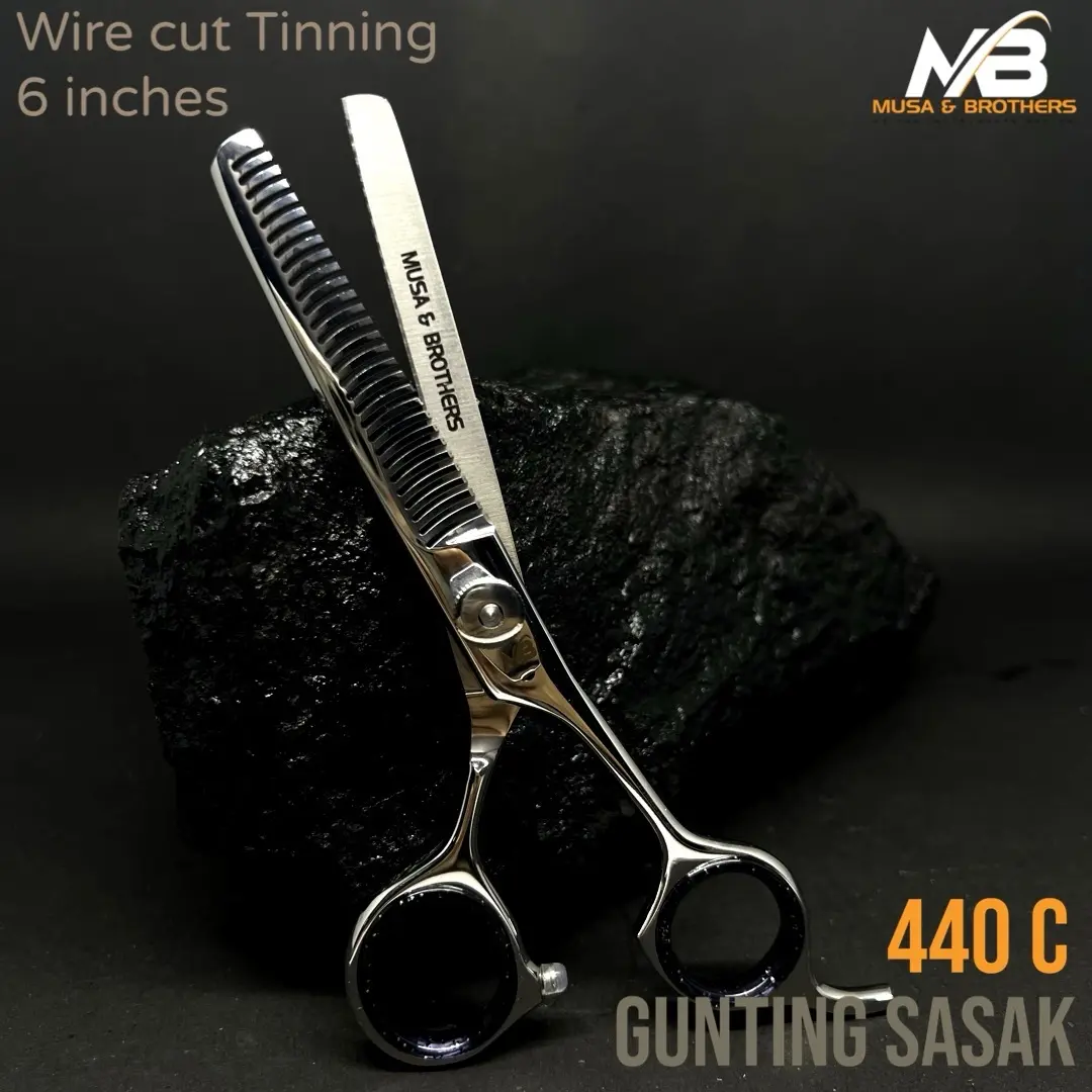 MB Gunting rambut sasak Wire cut. Stainless steel 440C