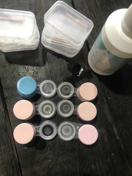 Product Review of [ Beli 6 GRATIS 13 ] Mysticeyes Softlens Mata 14.0mm-14.5mm (NORMAL) Paket kombinasi :6 Pasang Softlens +Air Pencuci Softlens 120ML+ 6Casing Gratis from u**3 0