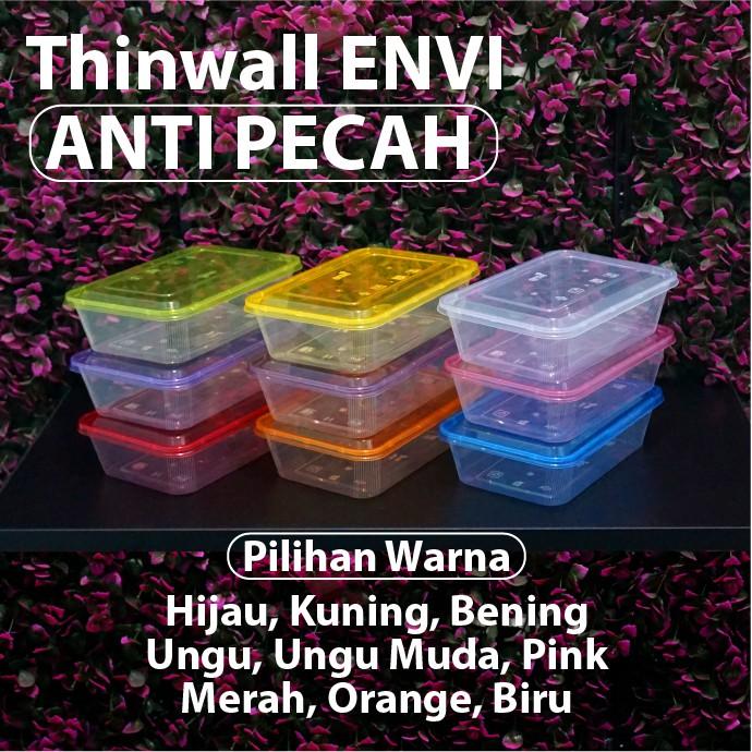 Thinwall Anti Pecah 500 ml - Thinwall ENVI - Kotak Makanan - Rectangle 5