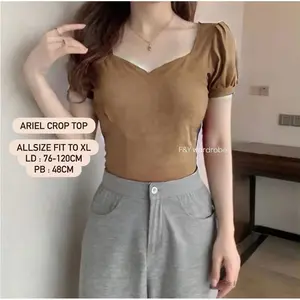 F&Y - Ariel Basic Crop Top - Baju Wanita Fashion Korea (907)