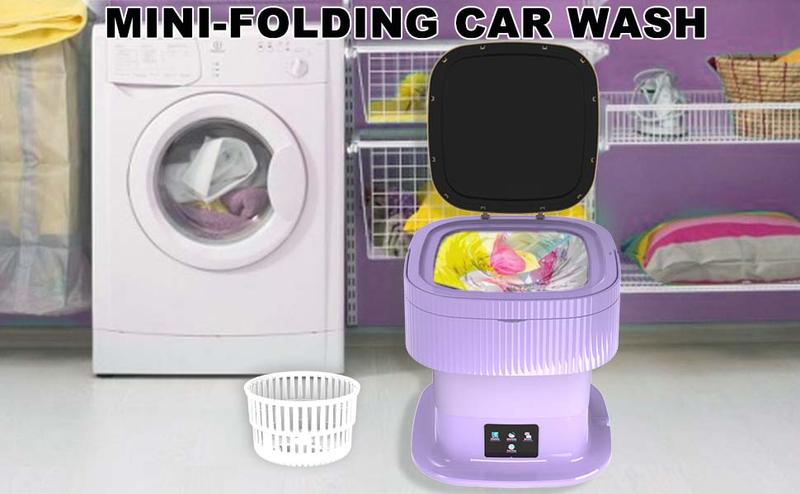 Product Introduction of Portable Washing Machine, 13L 2 in 1 2kg Mini Washing Machine and Dryer, Portable Washe, Small Washing Machine with 3 Cleaning Modes for Panties, Socks, Underwear, Camping, RV, Travel 3