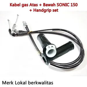 Kabel Gas Atas & Bawah Sonic 150 Sonic 150r Sepasang + Handgrip Set Motorcycle Merk Lokal Berkwalitas