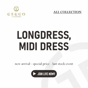 DRESS / MIDI COLLECTION - New Collection DRESS Wanita Formal Non Formal Bahan Katun Mix by GEGGO