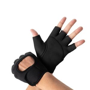 Guantes unisex de dedo corto para entrenamiento físico, antideslizantes y duraderos para protección de manos en entrenamiento con pesas, equipo deportivo para ciclismo al aire libre, guantes de entrenamiento