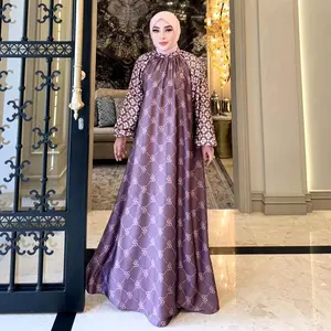 SS005 NABILA dress full print SS By SHELA SAUKIA