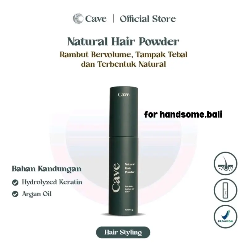 Cave Natural Hair Powder Rambut Bervolume Tampak Tebal 10g 0